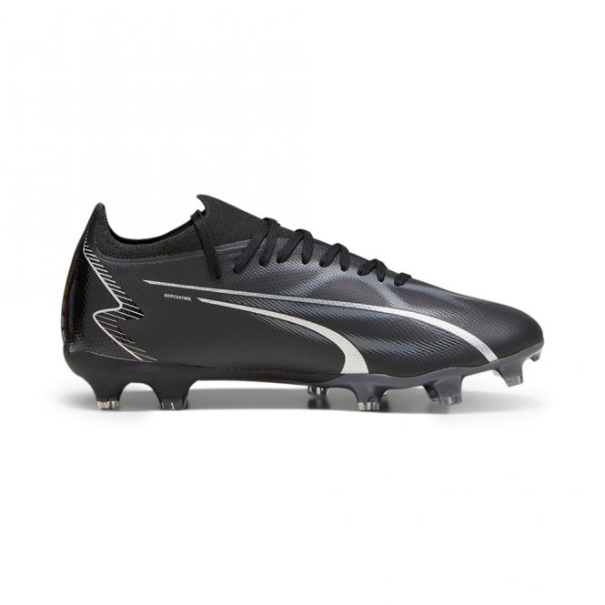 Puma ULTRA MATCH FG/AG Fussballschuh - black silver Puma ULTRA MATCH FG/AG Fussballschuh - black silver