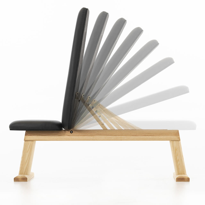 NOHRD WeightBench Hantelbank - Echtleder schwarz