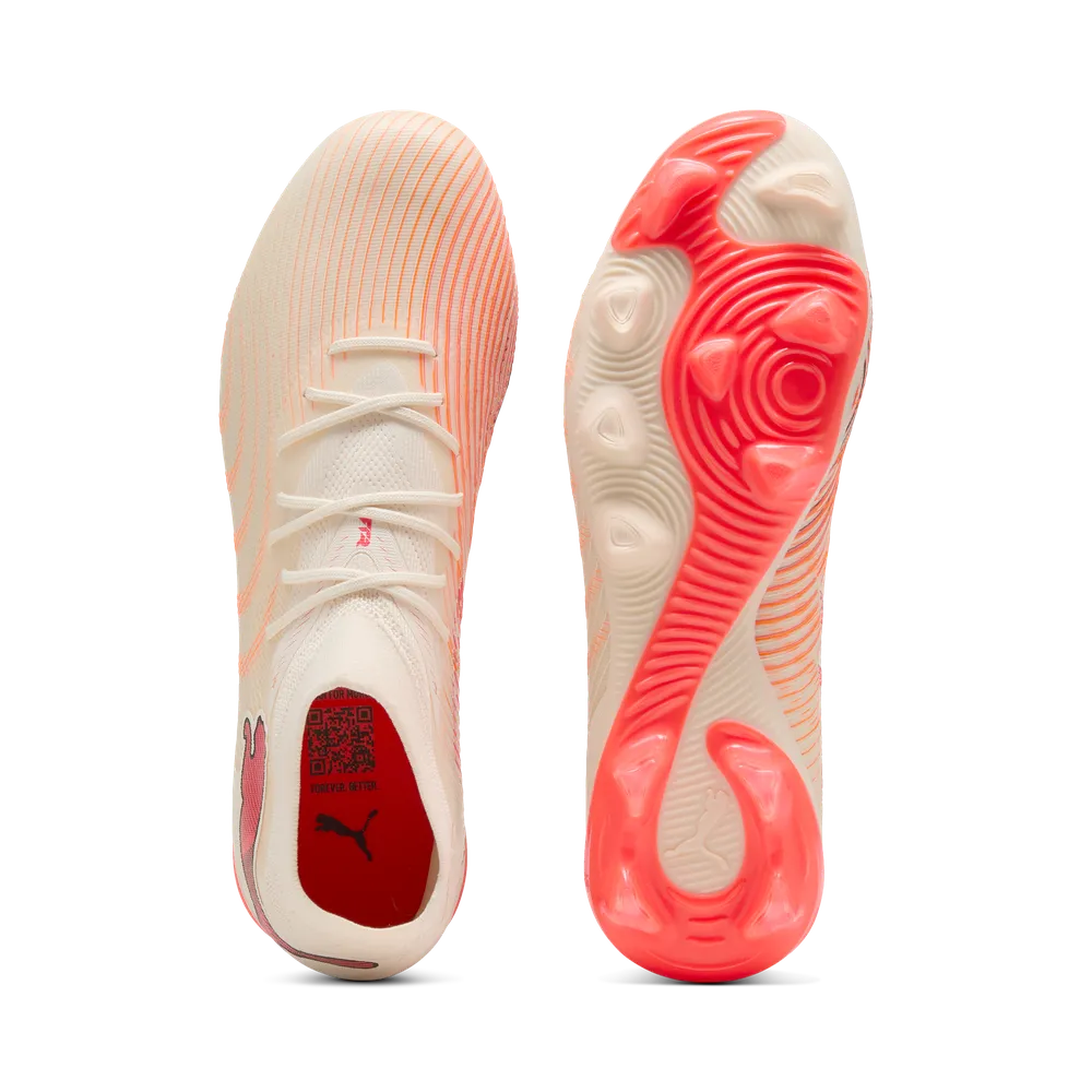 Puma FUTURE 9 MATCH FG/AG Fußballschuhe – Sugared Almond / White Ultra Red / Black