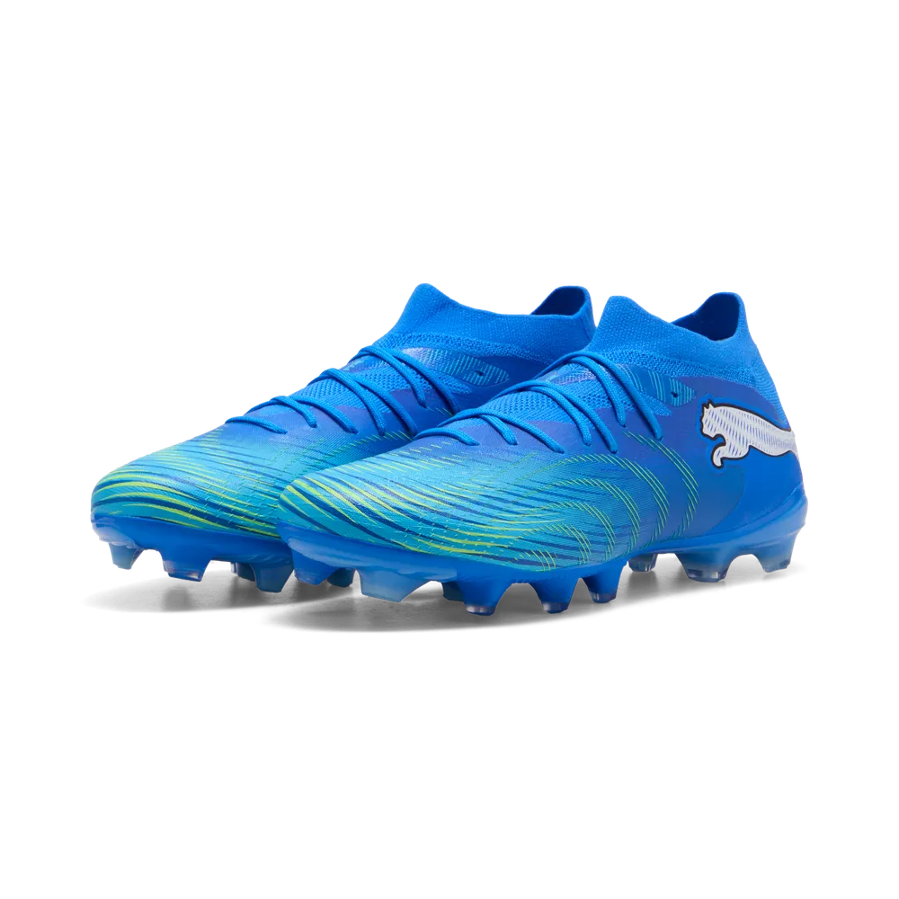 Puma FUTURE 9 MATCH FG/AG Fußballschuhe – Ultra Blue / White / Luminous Blue / Black