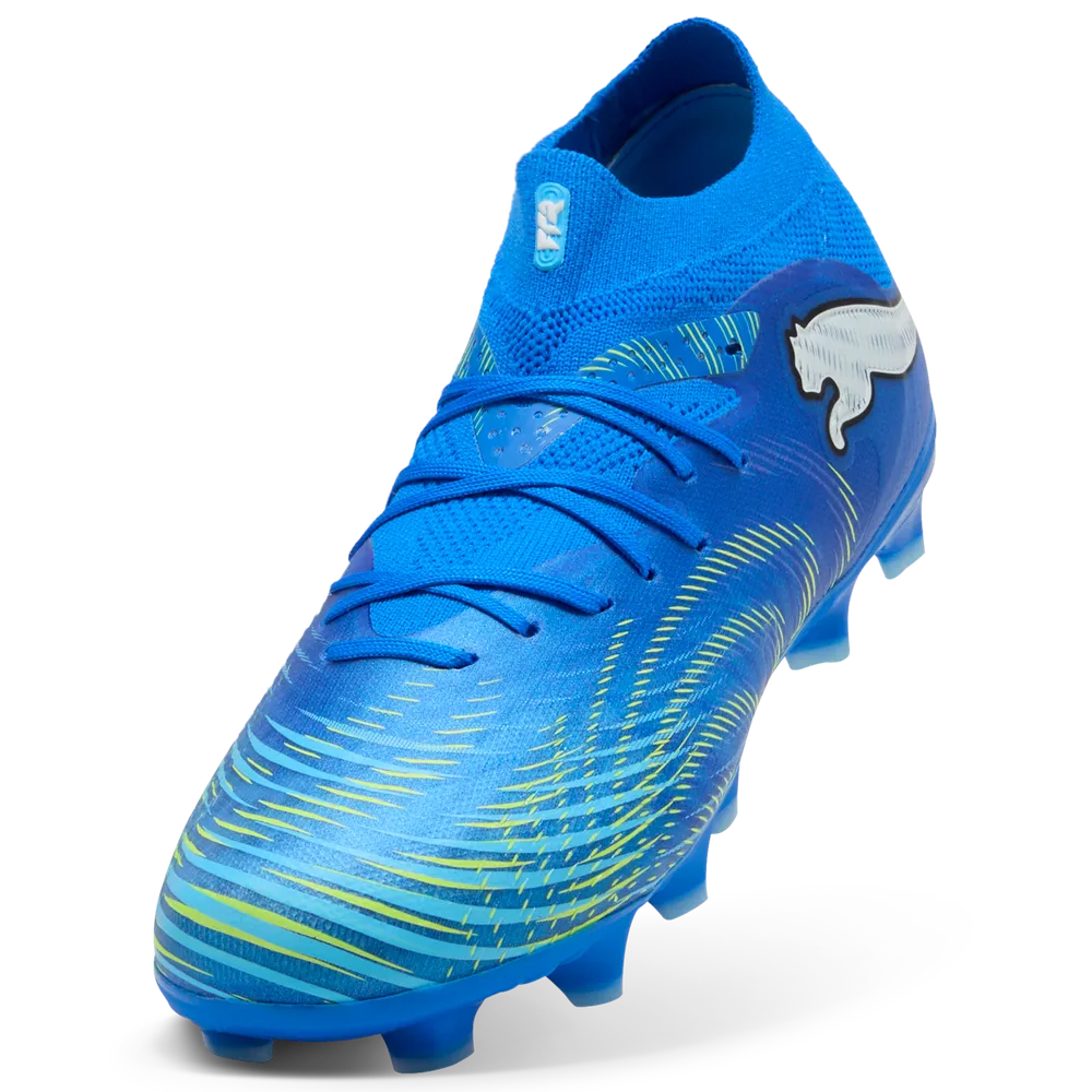 Puma FUTURE 9 PRO FG/AG Fußballschuhe Kinder – Ultra Blue / White / Luminous Blue / Black