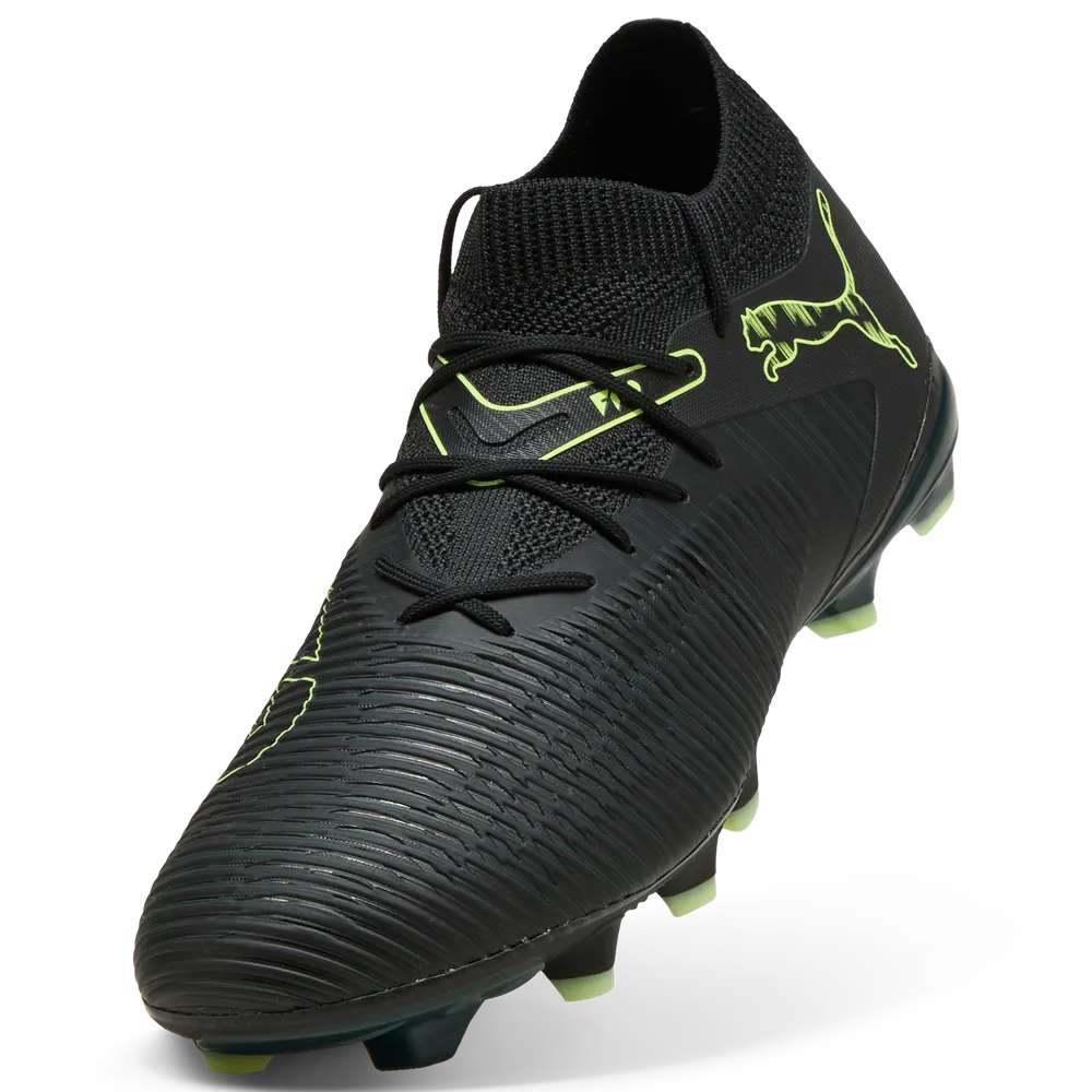 Puma FUTURE 8 MATCH FG/AG Fußballschuhe - Black/Fizzy Green Puma FUTURE 8 MATCH FG/AG Fußballschuhe - Black/Fizzy Green