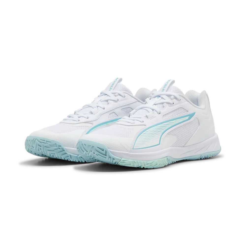 PUMA Accelerate Pro 4 Game On White/Blue/Water - Handballschuhe Damen PUMA Accelerate Pro 4 Game On White/Blue/Water - Handballschuhe Damen