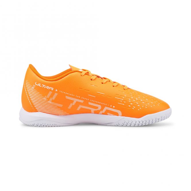 Puma ULTRA PLAY IT JR Hallenschuh - orange white blue glimmer