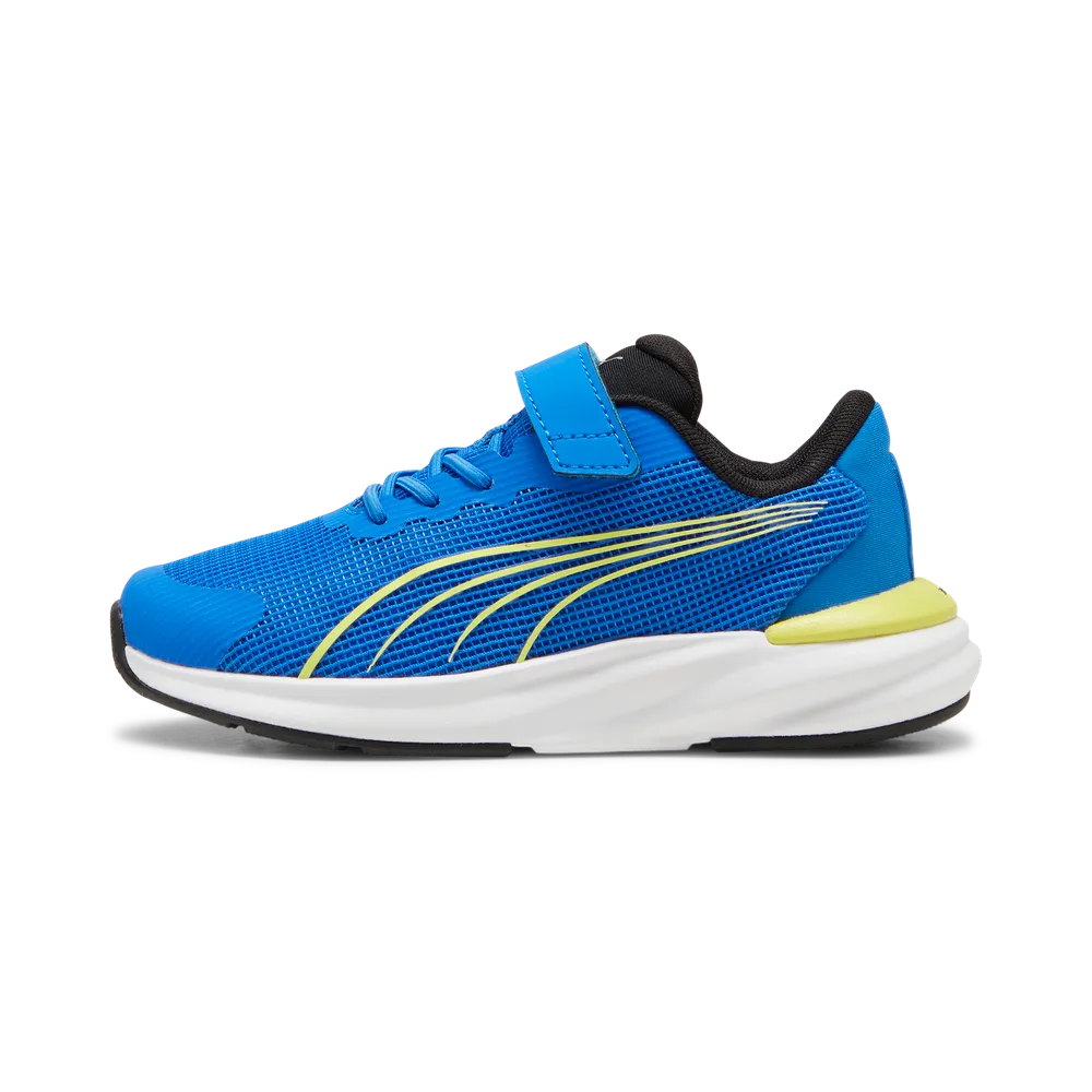 Puma Rapid NITRO™ PS - Blue/Black/Lime - Laufschuhe für Kinder