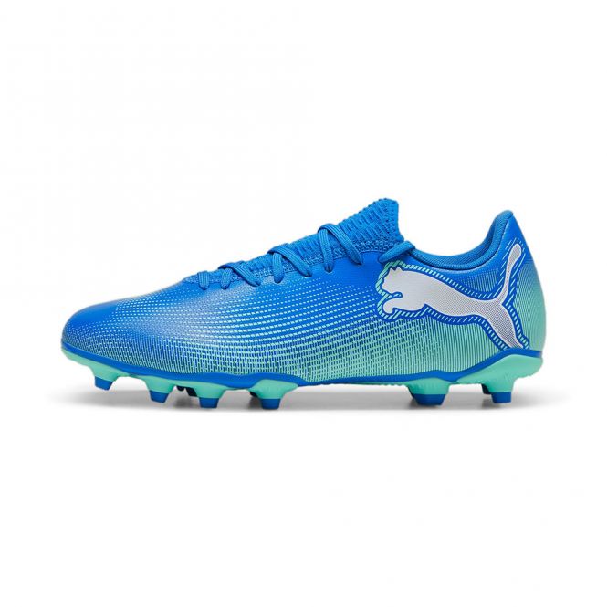 Puma FUTURE 7 PLAY FG/AG Fussballschuh - Hyperlink Blue Mint White Puma FUTURE 7 PLAY FG/AG Fussballschuh - Hyperlink Blue Mint White
