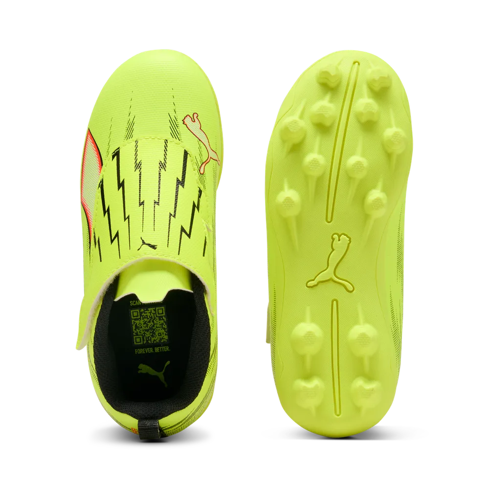 Puma ULTRA 6 PLAY V FG/AG Jr Fußballschuhe Kinder – Yellow Alert/Black/Glowing Red/Lime Puma ULTRA 6 PLAY V FG/AG Jr Fußballschuhe Kinder – Yellow Alert/Black/Glowing Red/Lime