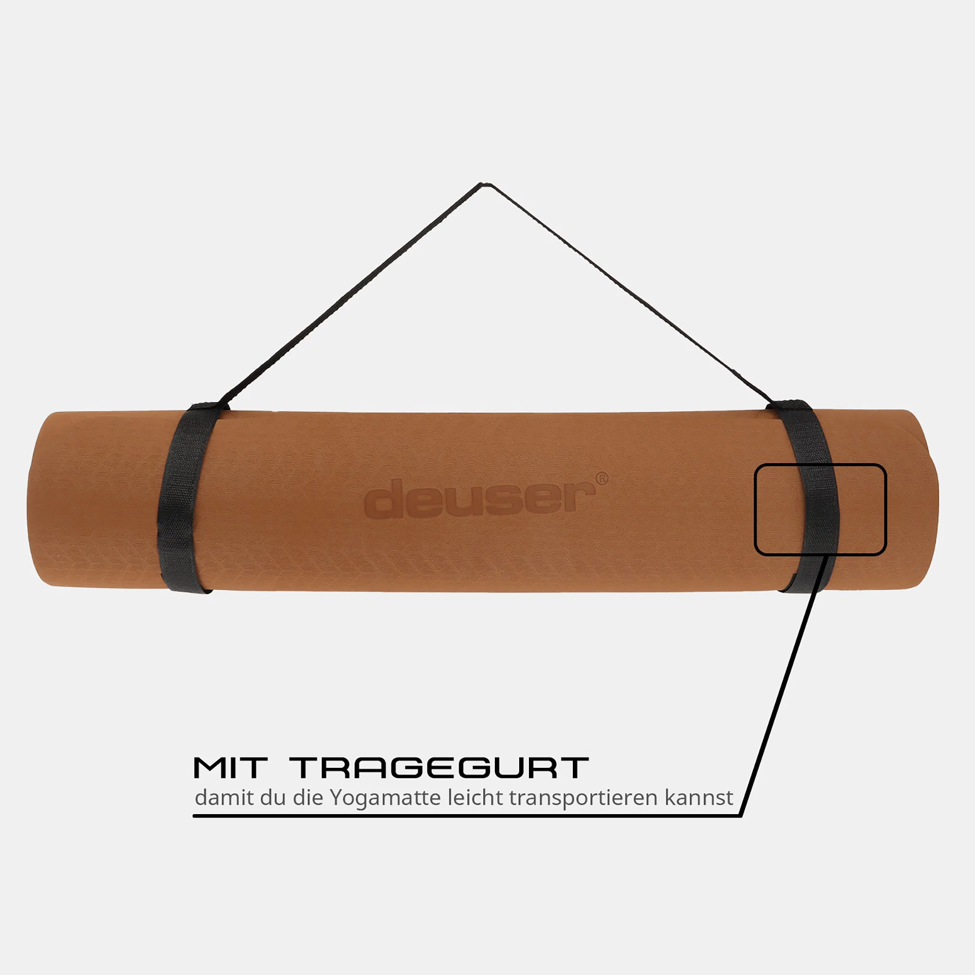 Deuser® Yoga Matte TPE - verschiedene Farben