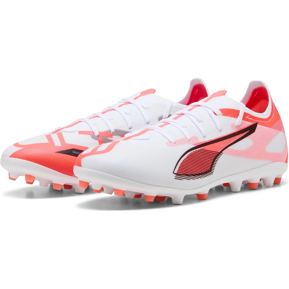 Puma ULTRA 5 MATCH MG Fußballschuhe – White/Black/Glowing Red Puma ULTRA 5 MATCH MG Fußballschuhe – White/Black/Glowing Red