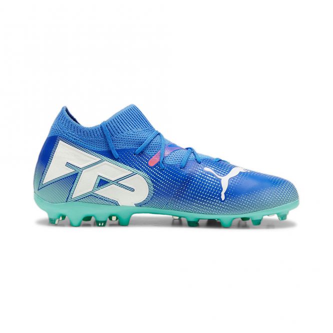 Puma FUTURE 7 MATCH MG JR Rasen + Kunstrasenschuh - Bluemazing/Weiß/Electric Peppermint