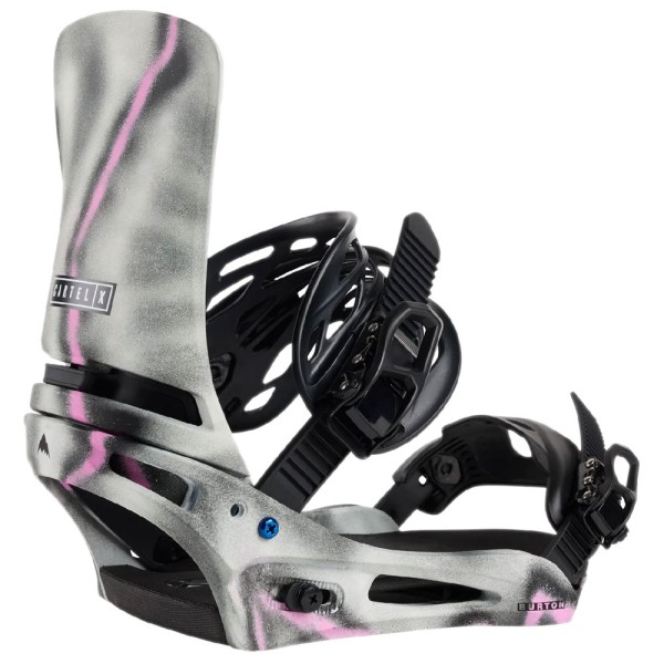Burton Cartel X Snowboardbindung Herren - Gray/Pink 2025 