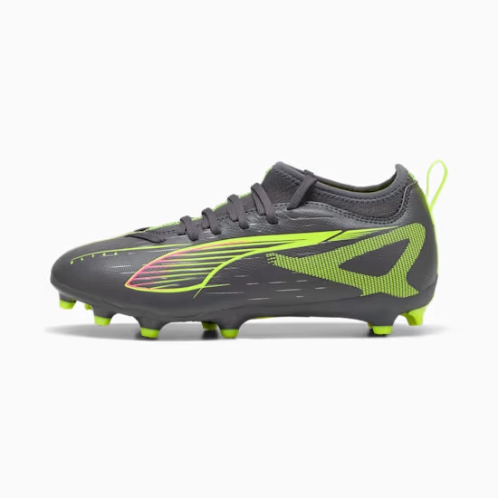 Puma ULTRA 5 MATCH FG/AG Fußballschuhe Teenager – Silver / Yellow