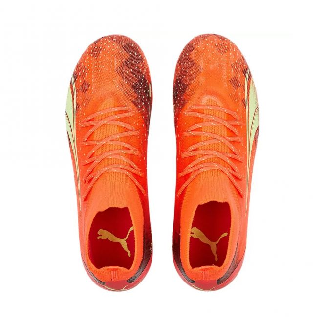 Puma ULTRA PRO FG/AG JR Fussballschuh - fiery coral fizzy light black Puma ULTRA PRO FG/AG JR Fussballschuh - fiery coral fizzy light black
