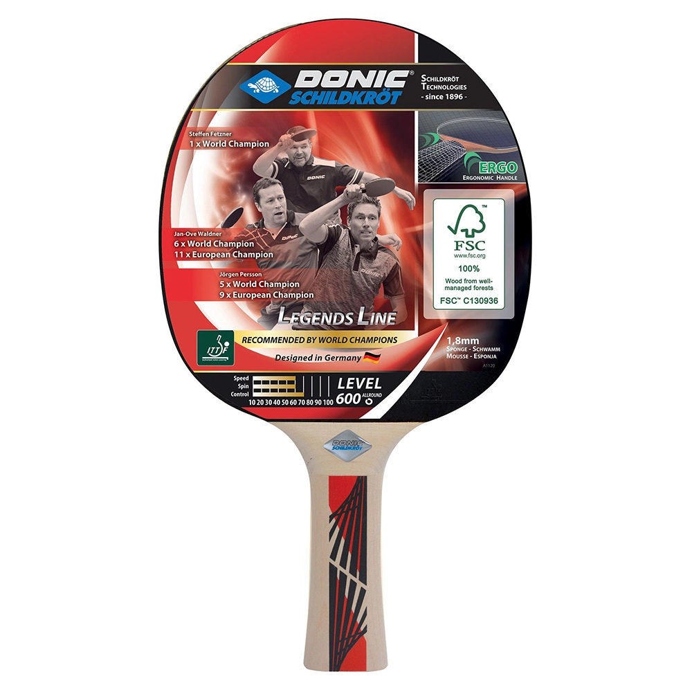 Donic Schildkröt Tischtennisschläger Legends 600 FSC