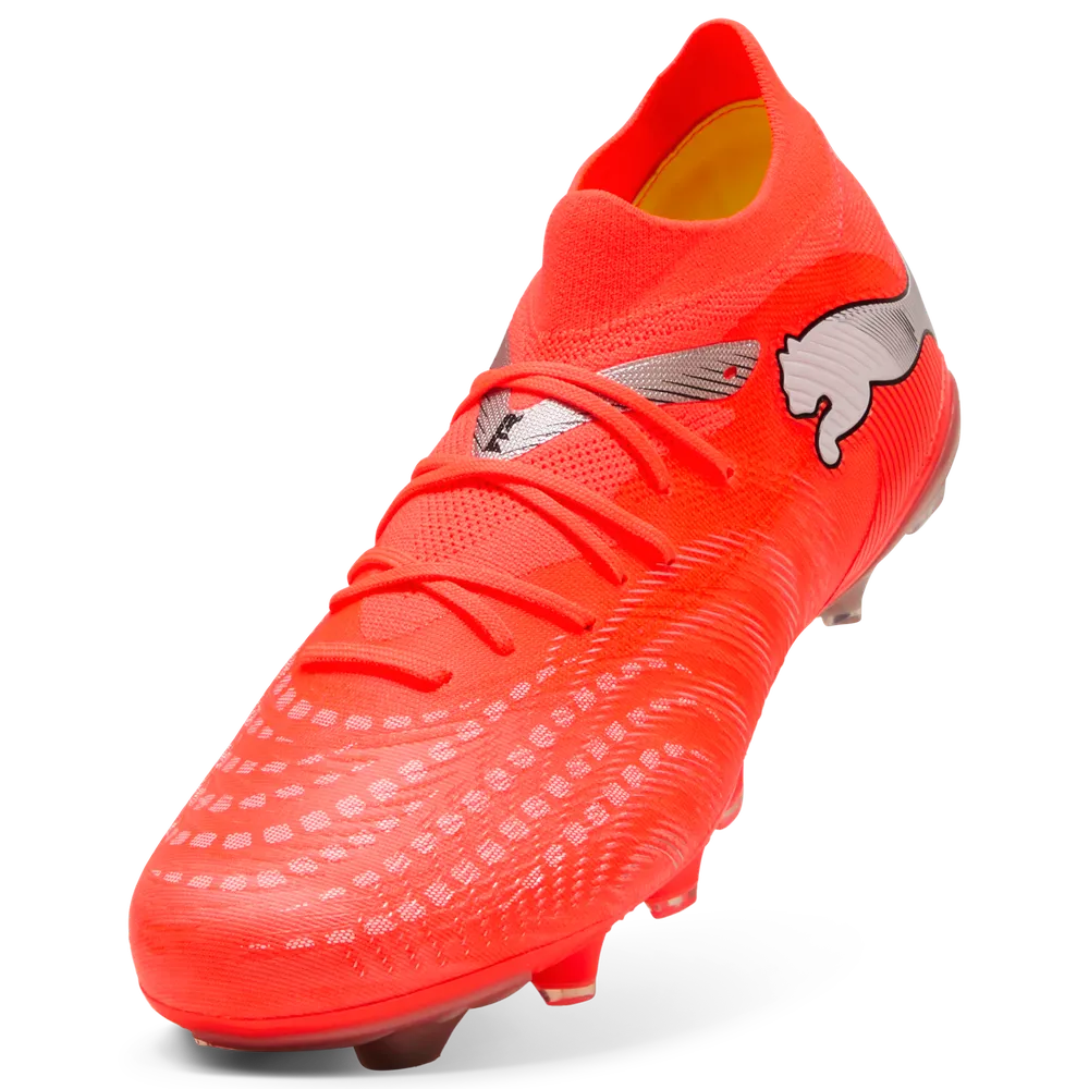 Puma FUTURE 9 MATCH FG/AG Fußballschuhe – Glowing Red/White/Black/Sliver Puma FUTURE 9 MATCH FG/AG Fußballschuhe – Glowing Red/White/Black/Sliver
