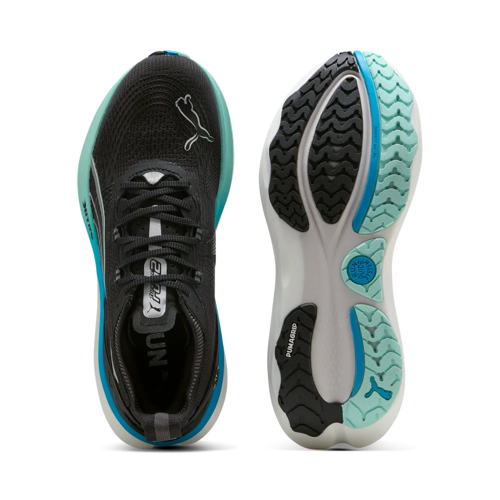 Puma ForeverRun NITRO™ 2 - Black/Speed Blue - Laufschuhe für Herren