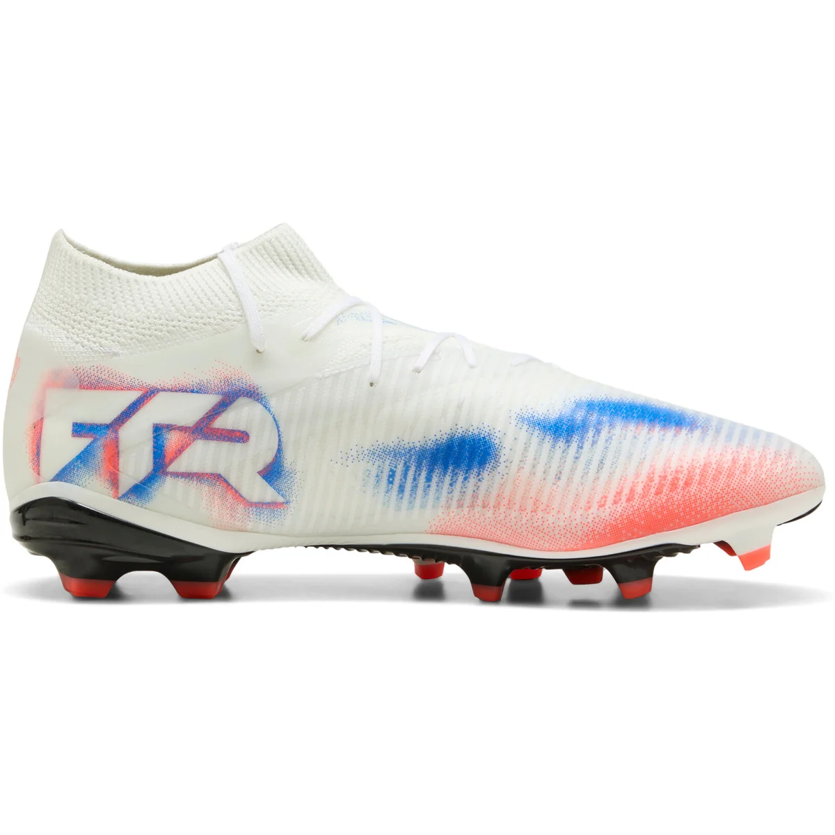 Puma FUTURE 8 PRO FG/AG Fußballschuhe Unisex – White Black Glowing Red