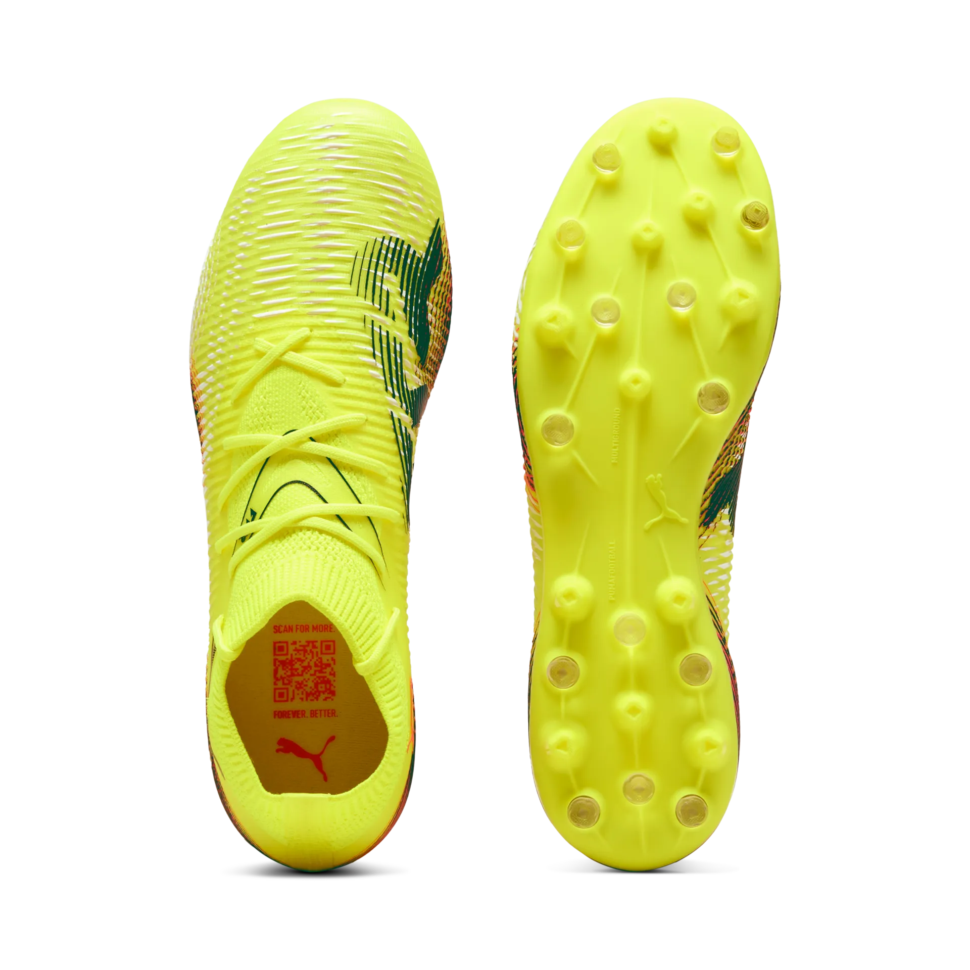 Puma FUTURE 8 MATCH MG Fußballschuhe Unisex – Yellow Alert