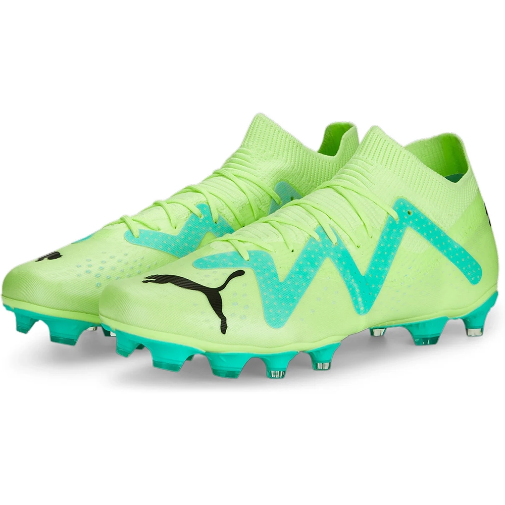 Puma FUTURE MATCH FG/AG Fussballschuh - Yellow/Black Peppermint