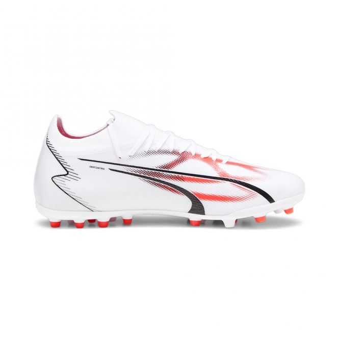 Puma ULTRA MATCH MG Rasen + Kunstrasenschuh - white black fire red Puma ULTRA MATCH MG Rasen + Kunstrasenschuh - white black fire red