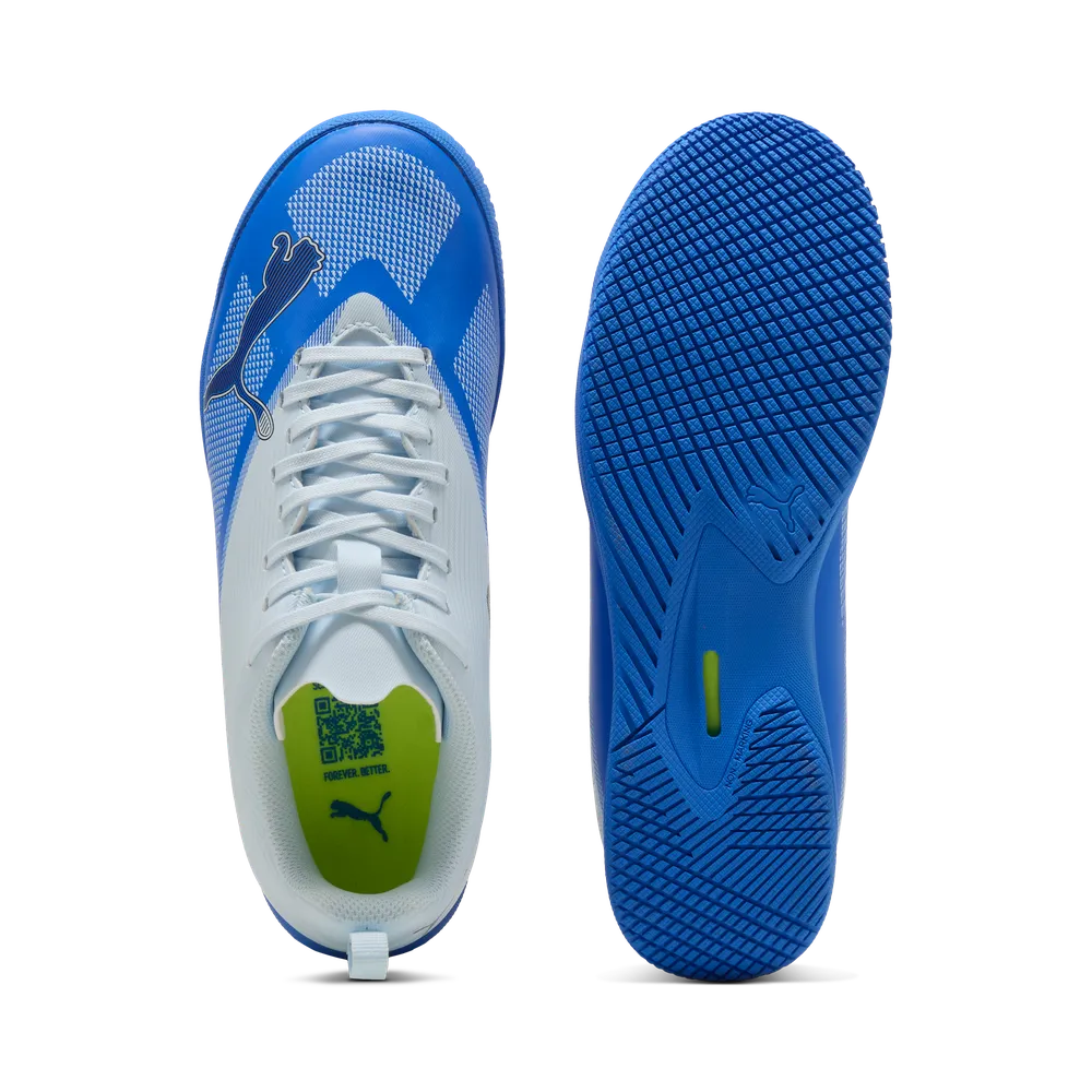 Puma ULTRA 7 PLAY IT Fußballschuhe Kinder – Ultra Blue / Icy Blue / Black / Lime Squeeze