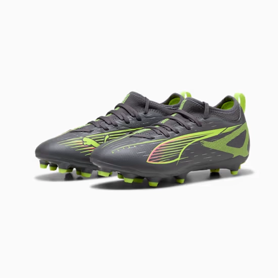 Puma ULTRA 5 MATCH FG/AG Fußballschuhe Teenager – Silver / Yellow