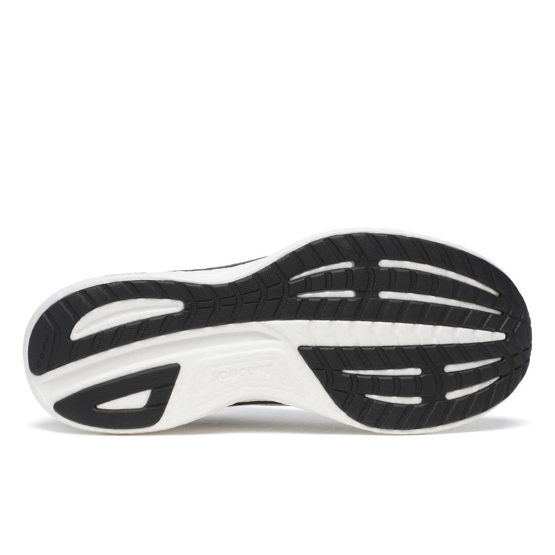 saucony Ride 18 Herren Neutral Laufschuh - Black | White 