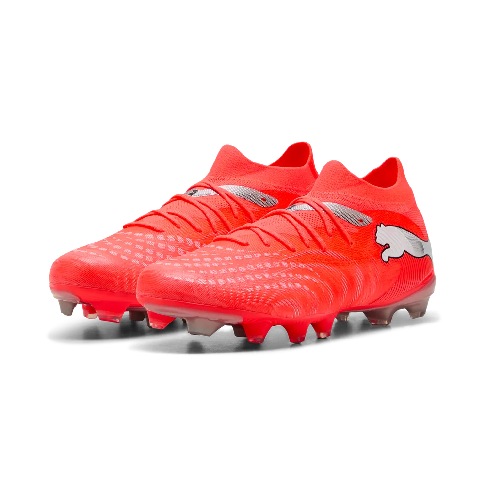 Puma FUTURE 9 MATCH FG/AG Fußballschuhe – Glowing Red/White/Black/Sliver Puma FUTURE 9 MATCH FG/AG Fußballschuhe – Glowing Red/White/Black/Sliver