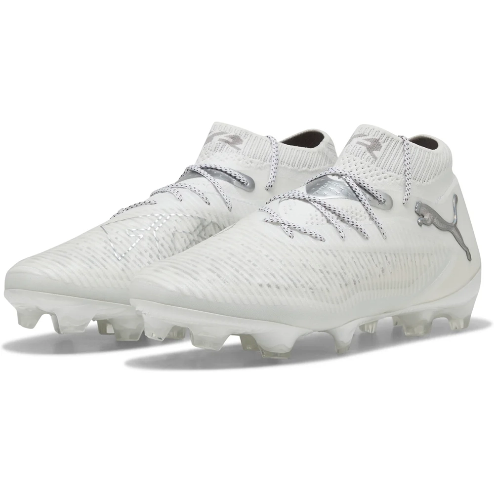 Puma FUTURE 8 ULTIMATE FG Fußballschuhe – White/Matte Silver Puma FUTURE 8 ULTIMATE FG Fußballschuhe – White/Matte Silver