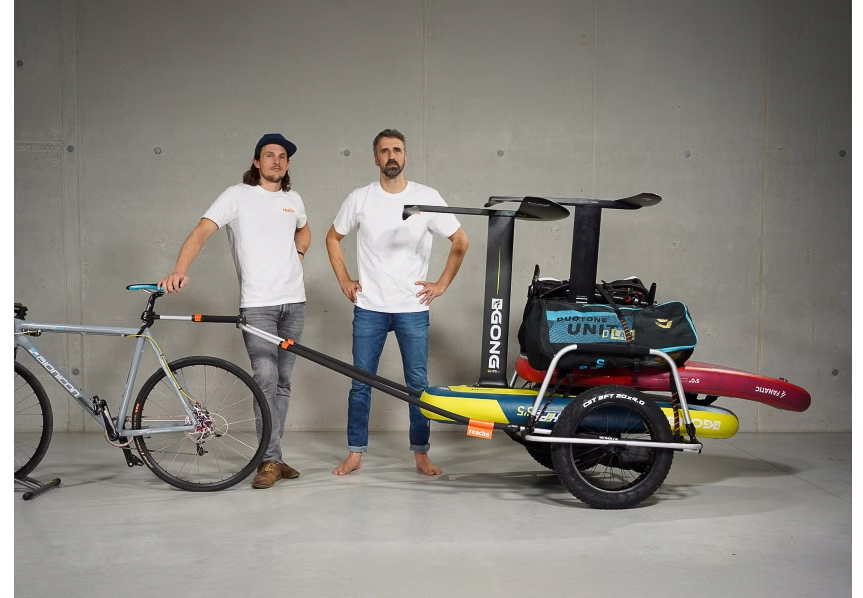 Reacha Sport Fahrradanhänger für Sportausrüstung inkl. Bikeconnector