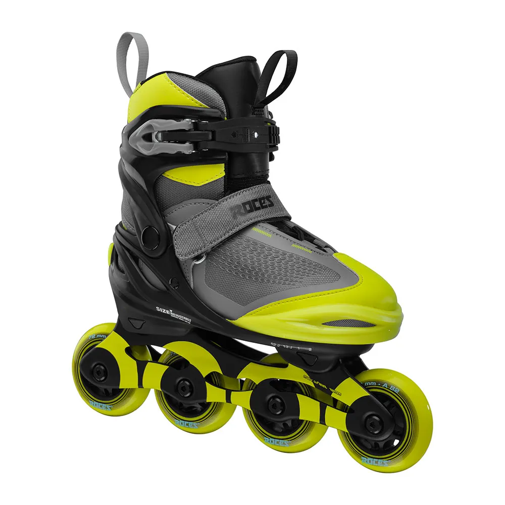 Roces Moody X Boy TIF Jungen Inline Skate - black/lime Roces Moody X Boy TIF Jungen Inline Skate - black/lime