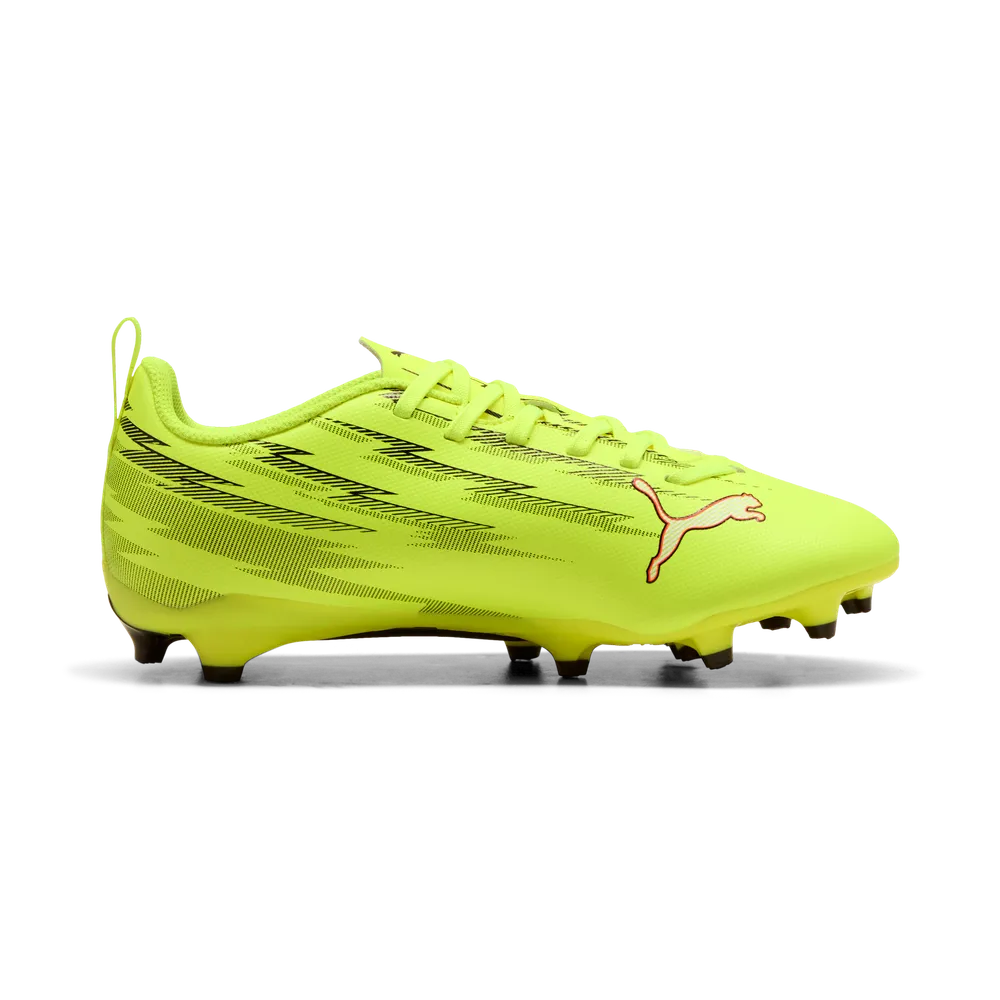 Puma ULTRA 6 PLAY FG/AG Jr Fußballschuhe Kinder - Yellow Alert/Black/Red/Lime