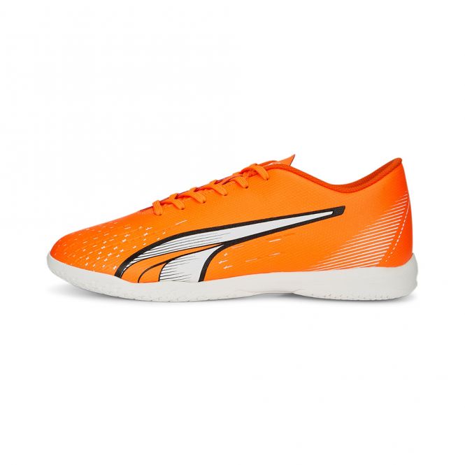 Puma ULTRA PLAY IT Hallenschuh - orange white blue glimmer Puma ULTRA PLAY IT Hallenschuh - orange white blue glimmer
