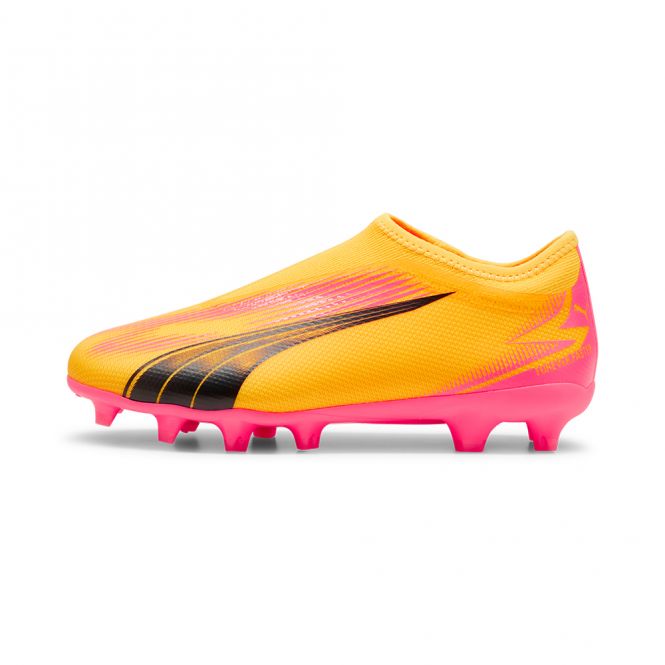 Puma ULTRA MATCH LL FG/AG JR Fussballschuh - Sun Stream Black-Sunset Glow Puma ULTRA MATCH LL FG/AG JR Fussballschuh - Sun Stream Black-Sunset Glow