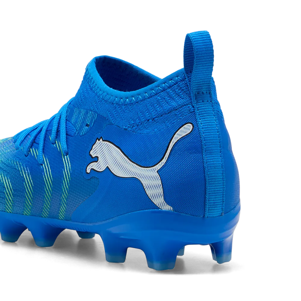 Puma FUTURE 9 MATCH FG/AG Fußballschuhe Kinder – Ultra Blue / White / Luminous Blue / Black