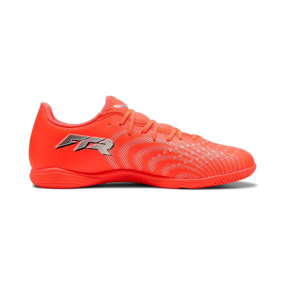 Puma FUTURE 9 PLAY IT Hallenfußballschuhe – Glowing Red/White/Black/Sliver