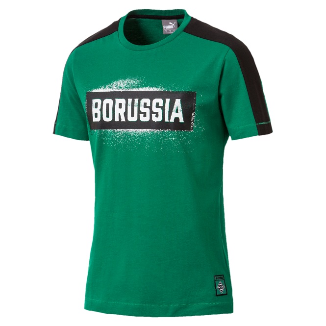 Puma Borussia Mönchengladbach Stencil Fanshirt Grün Puma Borussia Mönchengladbach Stencil Fanshirt Grün