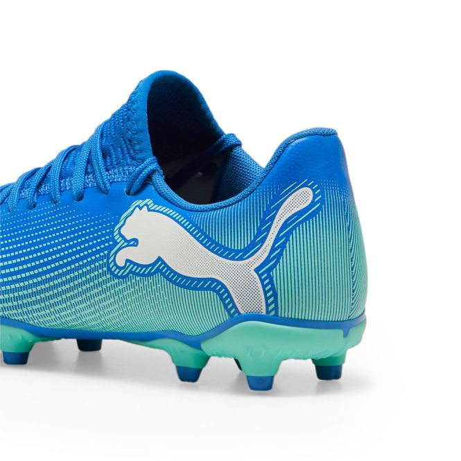 Puma FUTURE 7 PLAY FG/AG JR Fussballschuh - Hyperlink Blue Mint White Puma FUTURE 7 PLAY FG/AG JR Fussballschuh - Hyperlink Blue Mint White