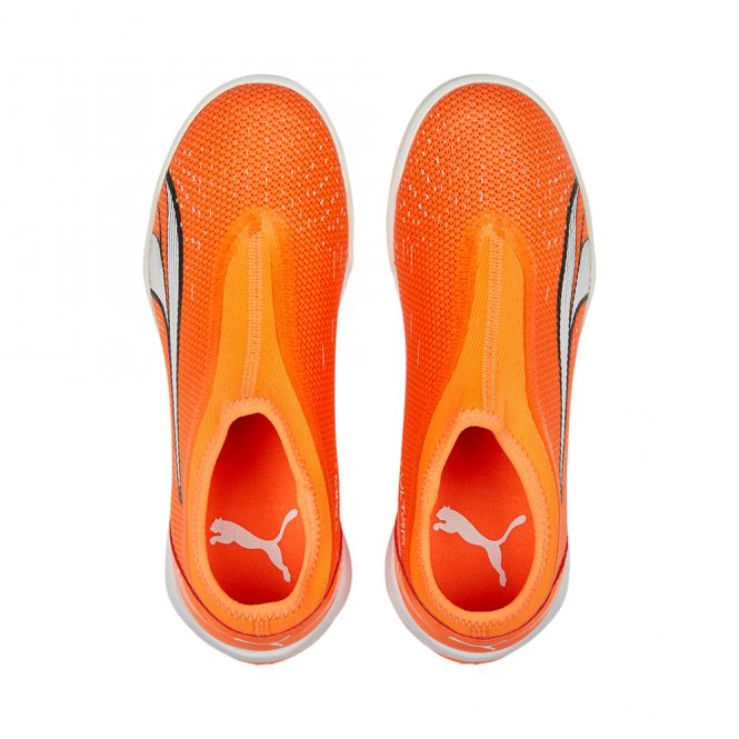 Puma ULTRA MATCH LL + Mid IT Jr. Hallenschuh - orange white blue glimmer Puma ULTRA MATCH LL + Mid IT Jr. Hallenschuh - orange white blue glimmer