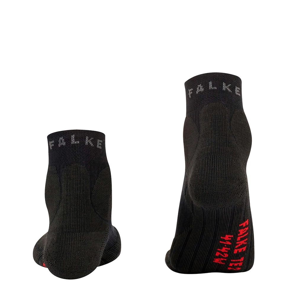 FALKE TE2 Short Herren – Tennis Kurzsocken Schwarz