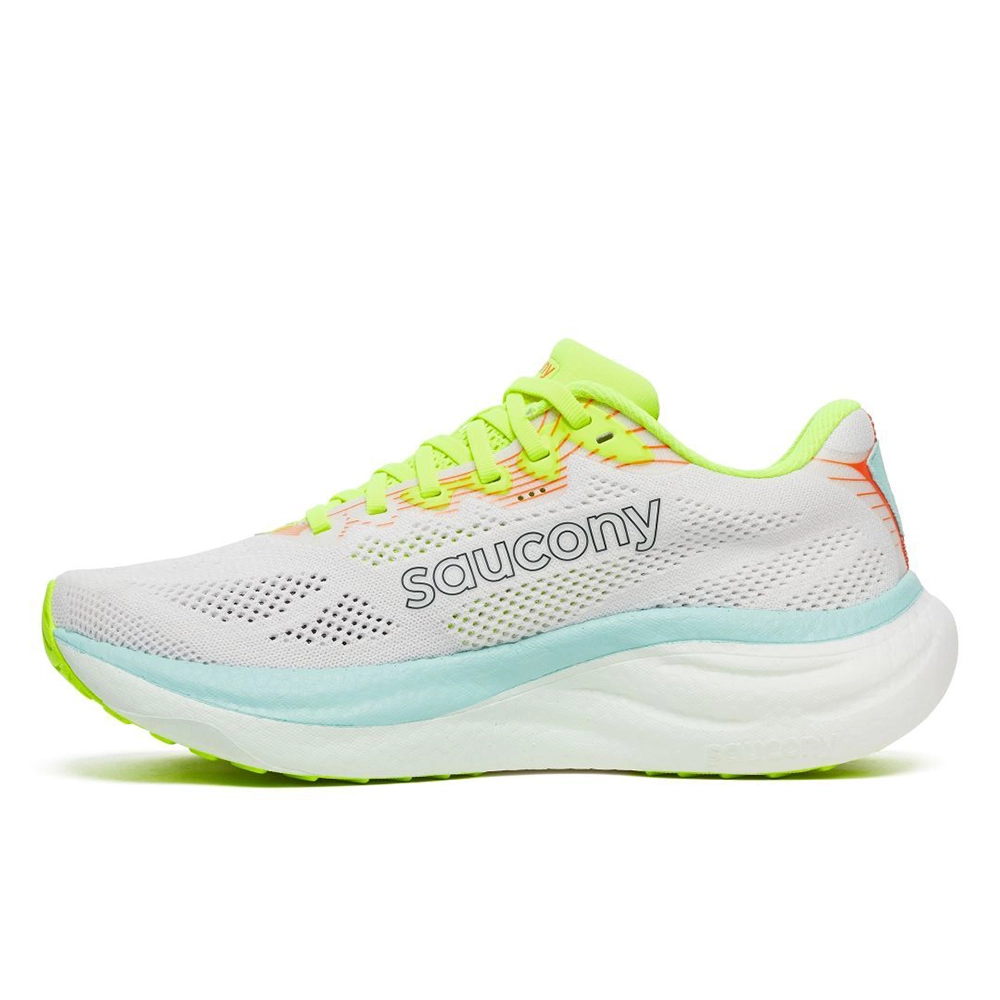 saucony Ride 19 Damen Neutral-Laufschuh - White | Splash