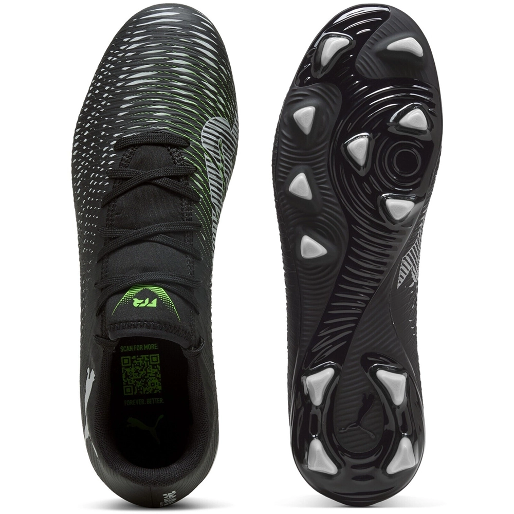 Puma FUTURE 8 PLAY FG/AG Fußballschuhe – Black/Cool Light Gray/Fluo Green