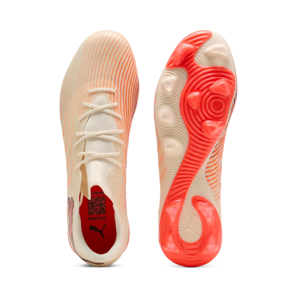 Puma FUTURE 9 MATCH FUSION FG/AG Fußballschuhe – Sugared Almond / White Ultra Red / Black
