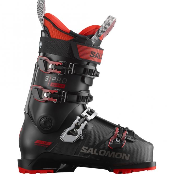 Salomon S/PRO Alpha 100 Herren Skischuhe - schwarz rot 2023 Salomon S/PRO Alpha 100 Herren Skischuhe - schwarz rot 2023