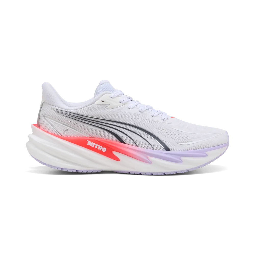 Puma Velocity NITRO™ 5 Laufschuhe für Damen – White/Ultra Red/Light Lavender Puma Velocity NITRO™ 5 Laufschuhe für Damen – White/Ultra Red/Light Lavender