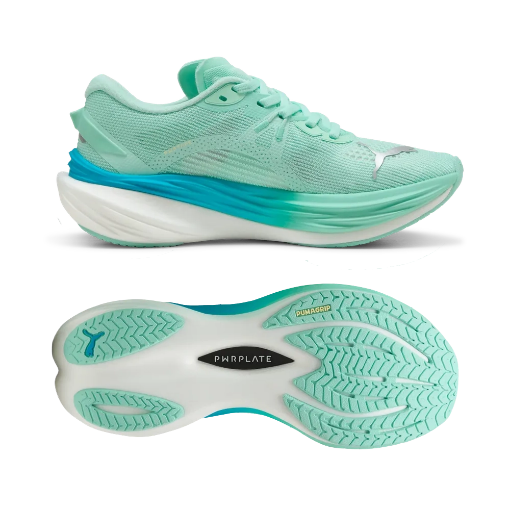 Puma Deviate NITRO™ 3 - Mint Melt/Speed Blue - Laufschuhe für Damen