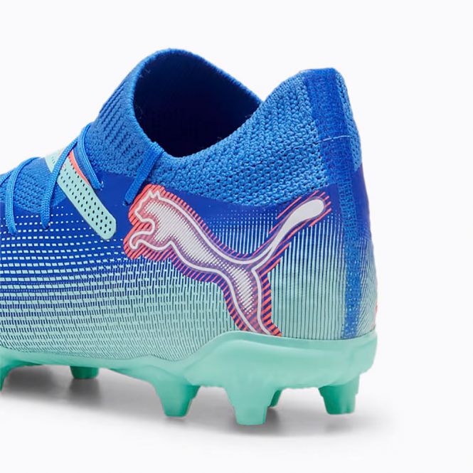 Puma FUTURE 7 PRO FG/AG JR Fussballschuh - Bluemazing/Weiß/Electric Peppermint