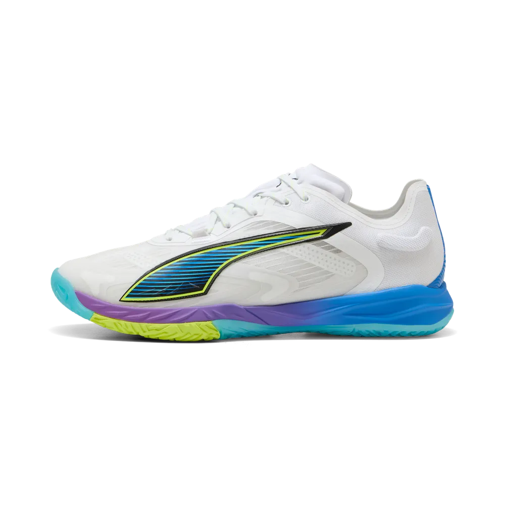 PUMA Accelerate NITRO™ SQD 4 Game On White/Red/Blue - Handballschuhe Herren