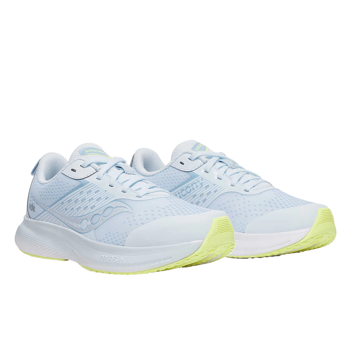 saucony Ride Kinder neutraler Laufschuh - Blue | White