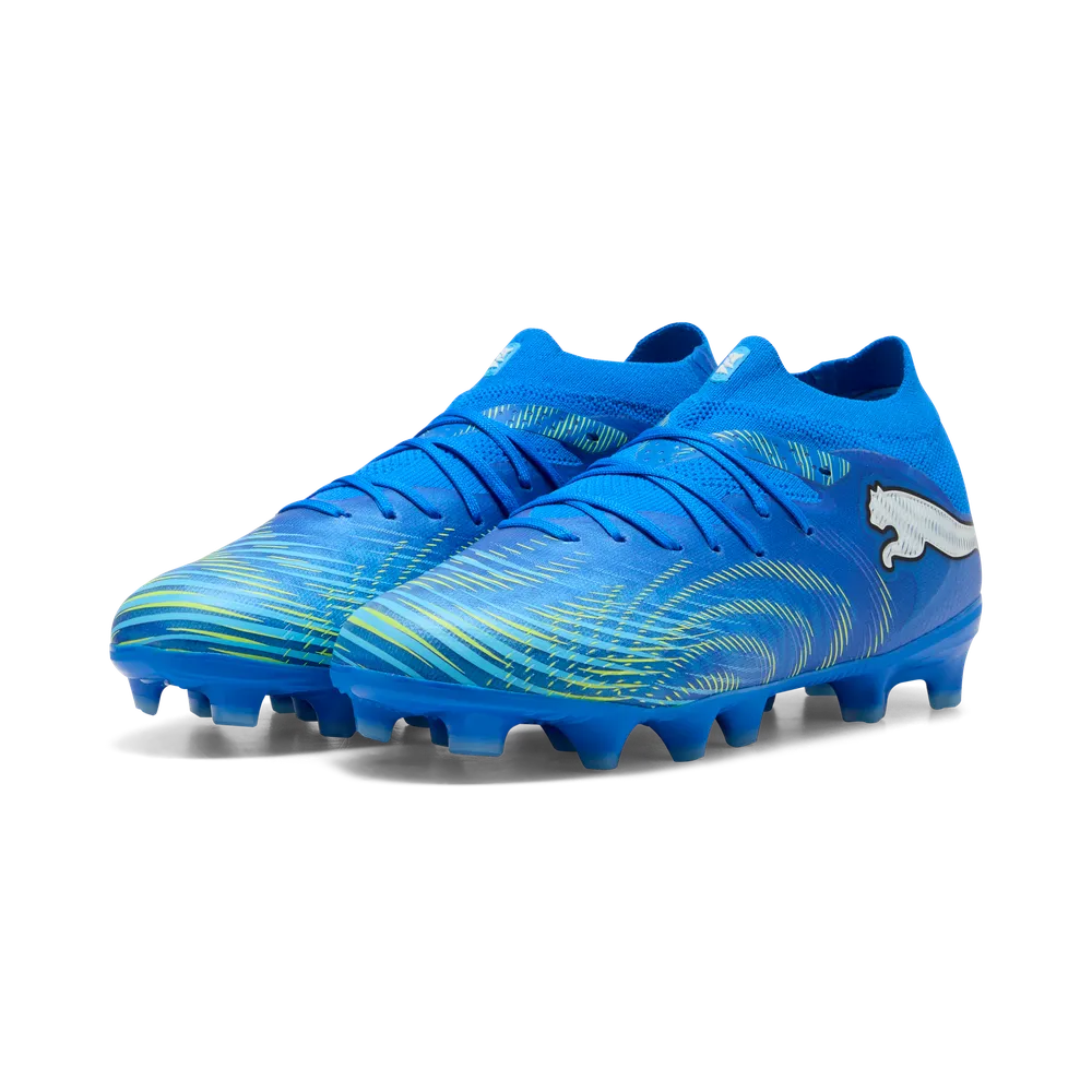 Puma FUTURE 9 PRO FG/AG Fußballschuhe Kinder – Ultra Blue / White / Luminous Blue / Black